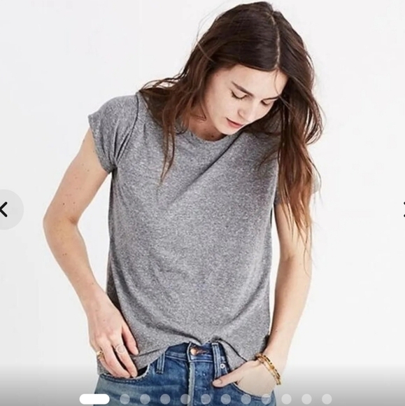 NWT Madewell Ex-boyfriend tee heather gray size 3x - Picture 2 of 5
